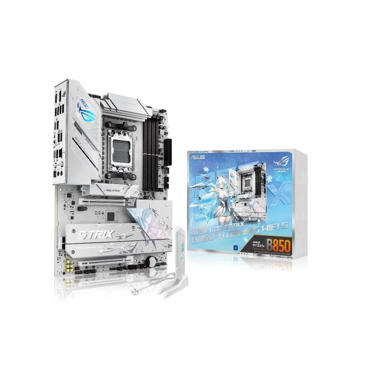 ASUS ASUS ROG STRIX B850-A GAMING WIFI S AMD motherboard 14+2+2 power stages DDR5 AEMP 2.5G LAN WiFi 7 Q-Antenna — product photo