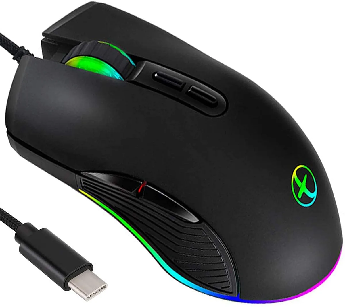 SMA SMA Wired Gaming Mouse USB-C 3200 DPI 7 Buttons Black — foto del producto