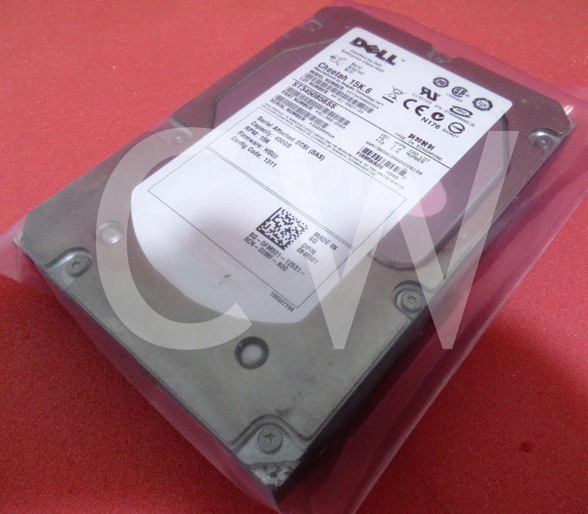 Silver 3.5 inch SAS hard drive bare unit
