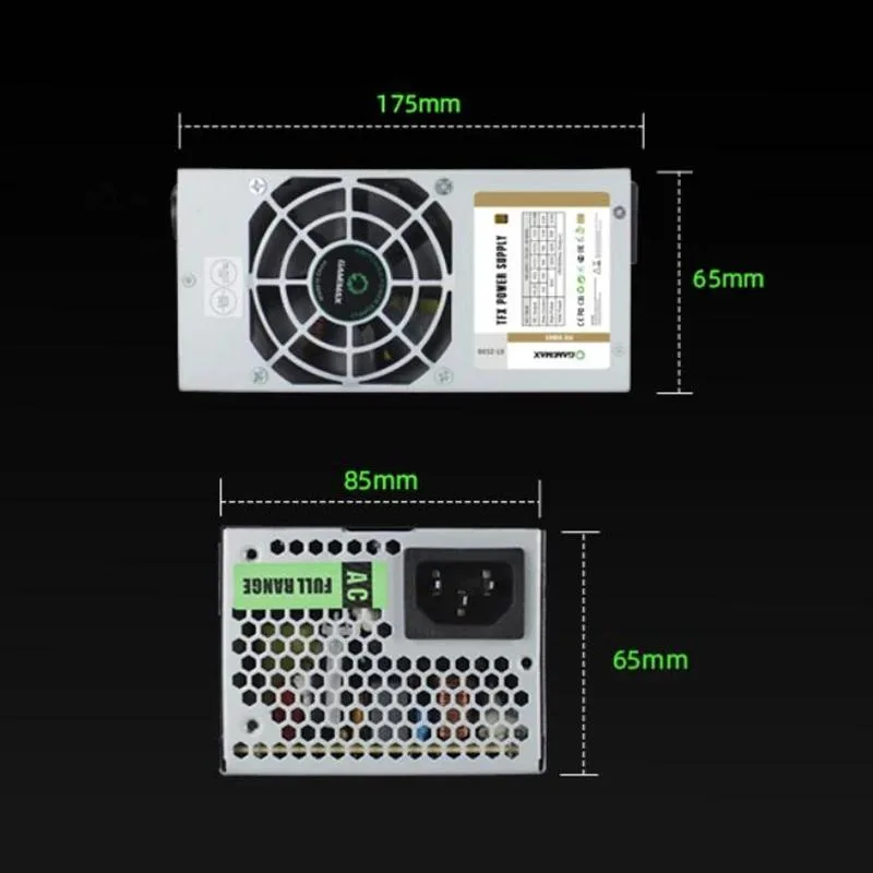 KHACHIMO KHACHIMO GameMax HTPC TFX 80plus Gold 250W Power Supply GT-250G — photo du produit