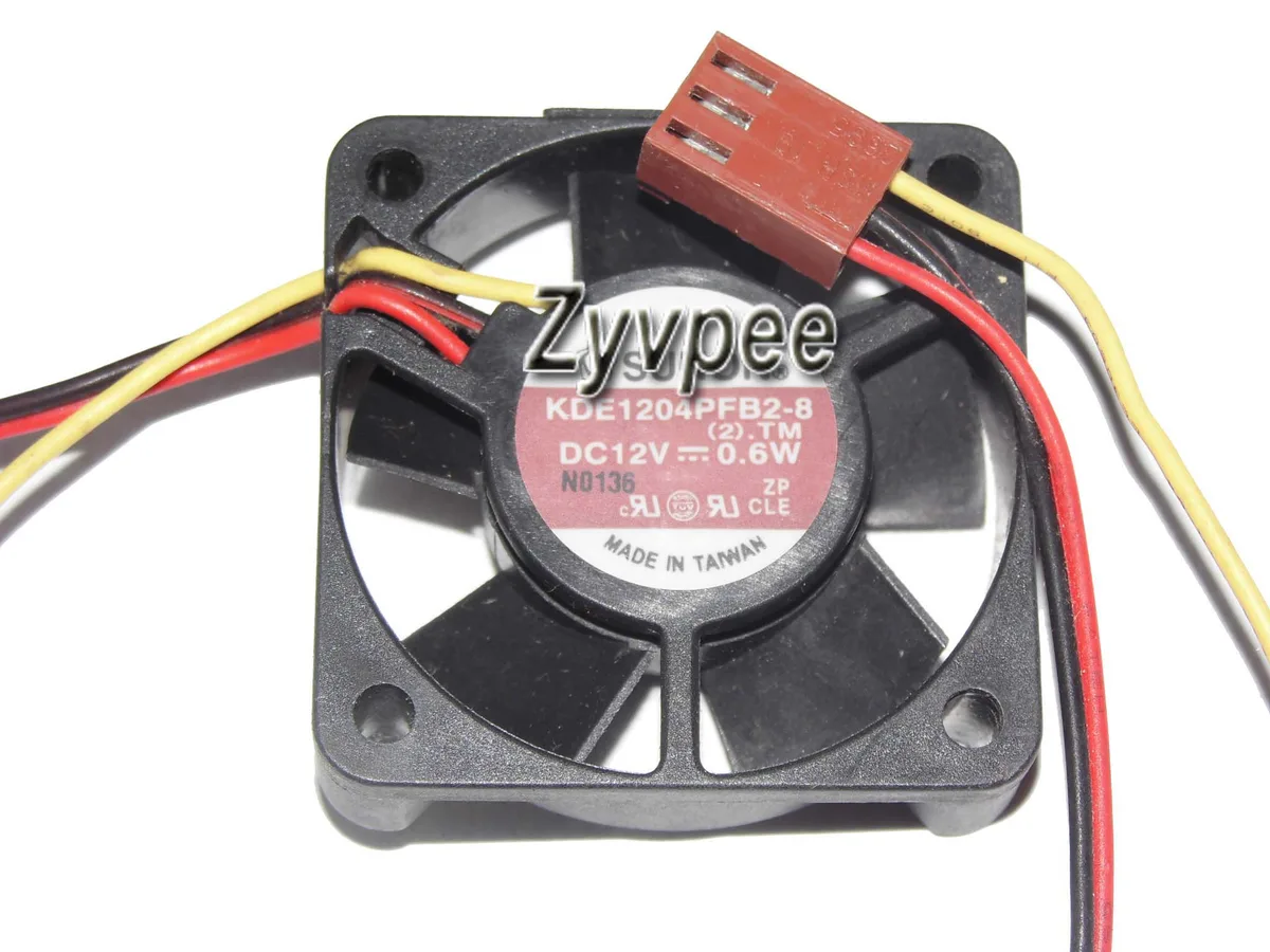 Zyvpee Zyvpee KDE1204PFB2-8 40x10mm 12V 0.6W 3-pin case fan — foto produk