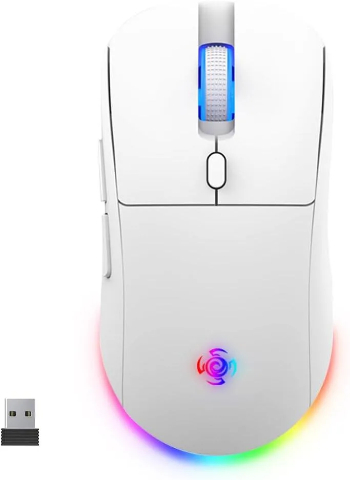BFKK BFKK Wireless Gaming Mouse White 4800 DPI 3-Mode — 商品写真