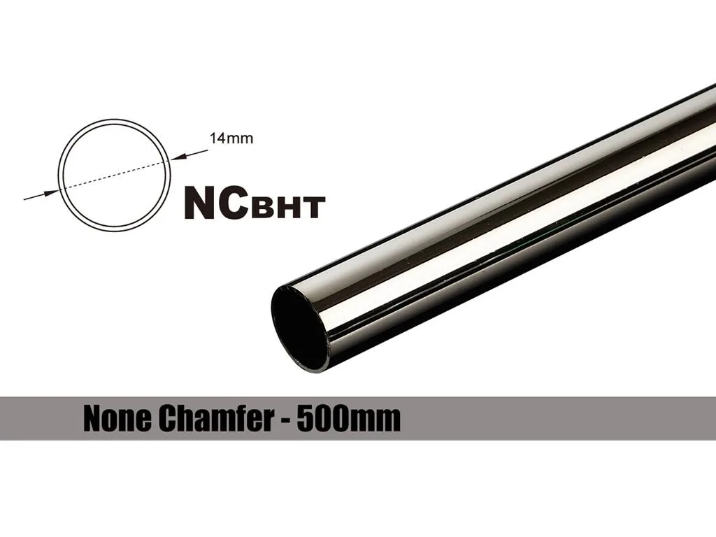 Black sparkle brass hard tubing 14mm OD 500mm length