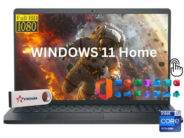 DELL DELL Inspiron 3530 15.6" FHD Touch i7-1355U 64GB 1TB NVME Home Microsoft Office License business laptop — 商品写真