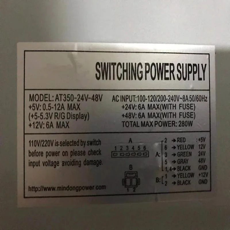KHACHIMO KHACHIMO 280W ATX power supply 24V 48V — photo du produit