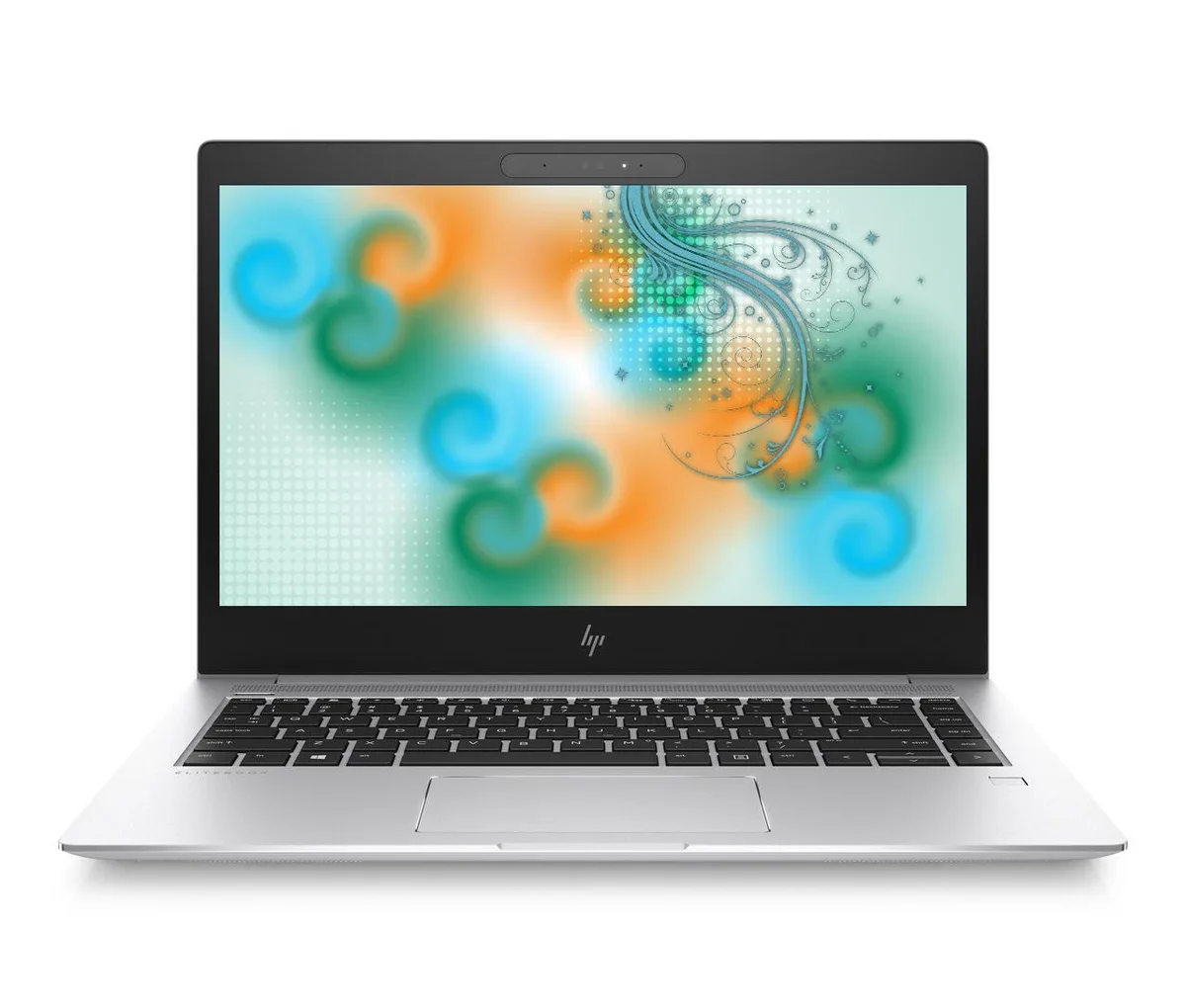 Silver 14 inch business laptop with matte finish and full HD display