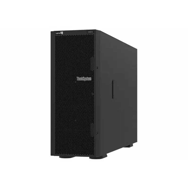 Lenovo ThinkSystem ST650 V3 4U tower server in black chassis