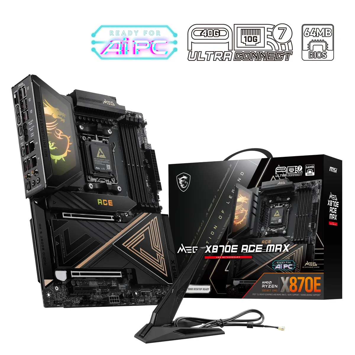 MSI MSI MEG X870E ACE MAX AMD motherboard — product photo