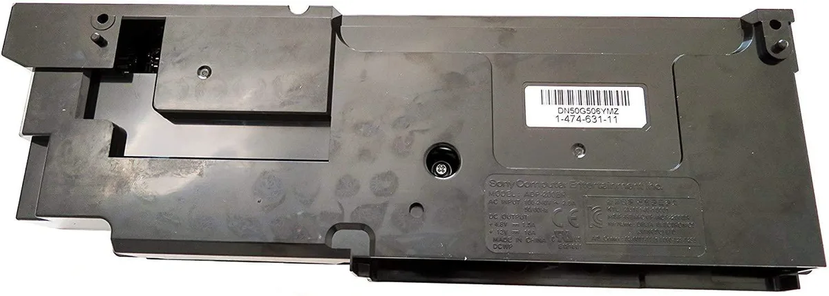 Rectangular black power supply unit with 4-pin connector for PS4 CUH-12XX