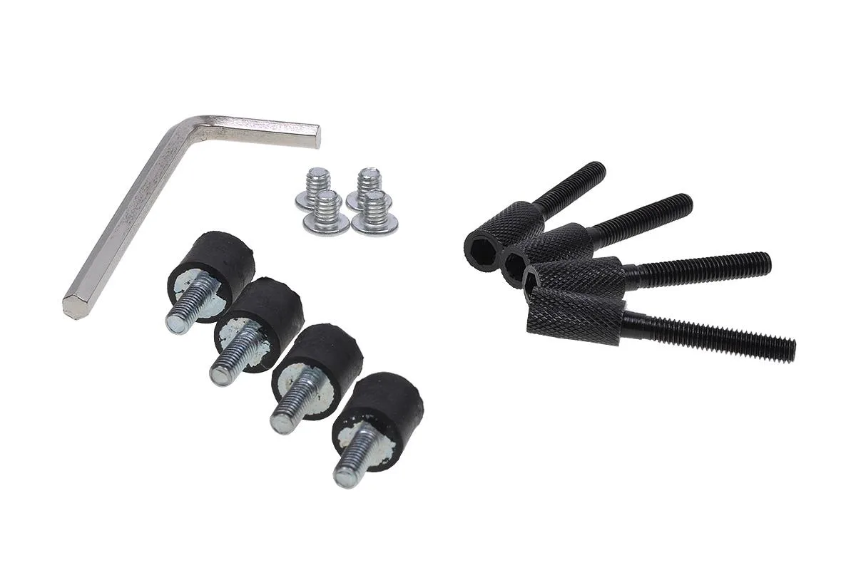 Alphacool DDC decoupling kit 13182 with stainless steel standoffs and screws