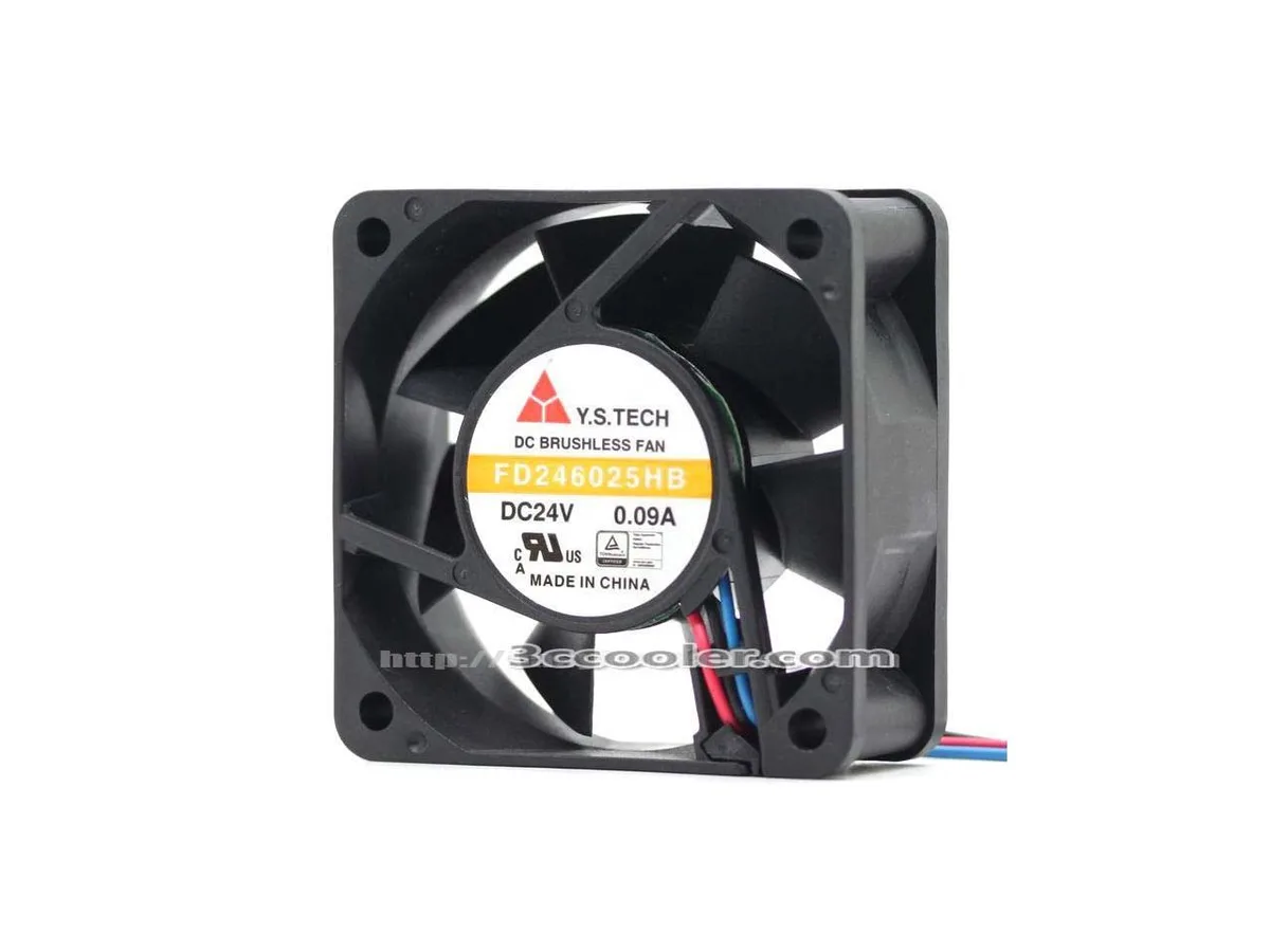 SunnyStar Co., Ltd SunnyStar Co., Ltd FD246025HB 60x60x25mm 24V 0.09A 25.4CFM 3-Wire Case Fan — снимка на продукта