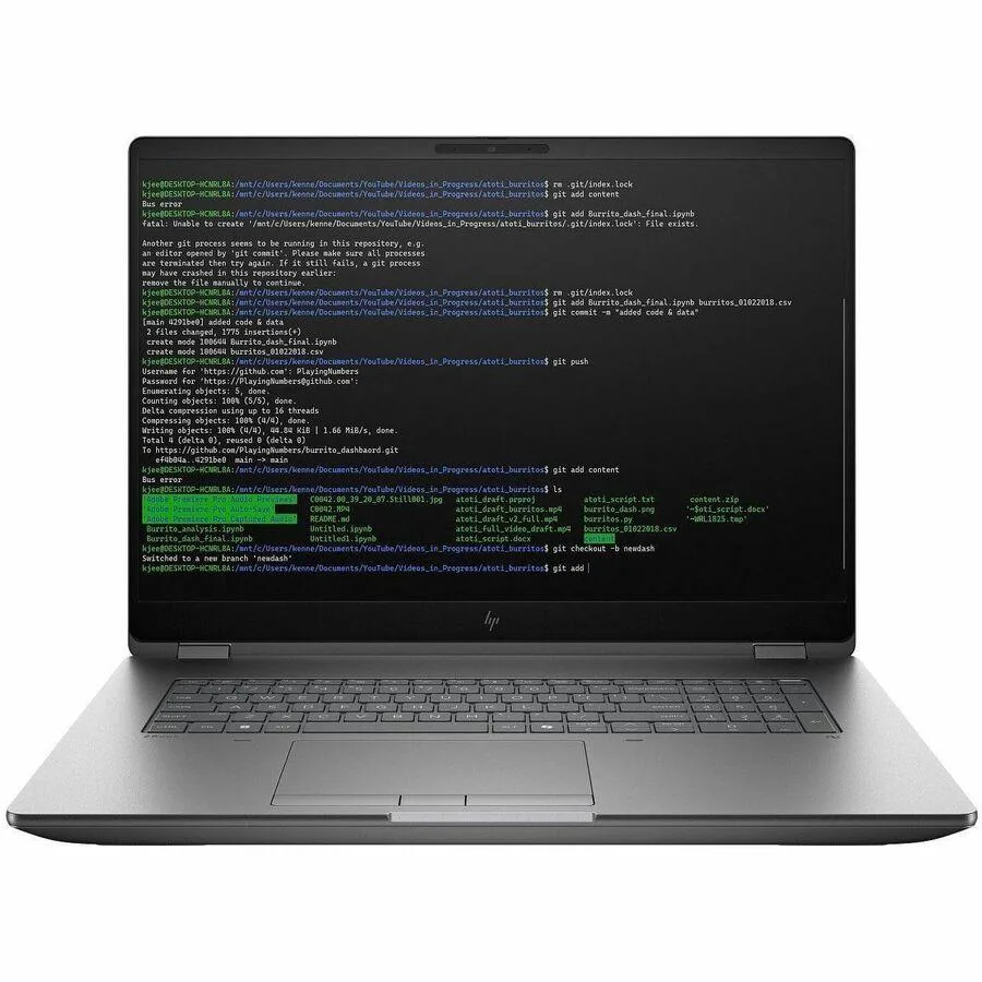 HP HP ZBook Fury G1i laptop C94C6UT#ABA 18" WQXGA 165Hz Core Ultra 7 255HX 32GB DDR5 1TB RTX Pro 4000 16GB — product photo