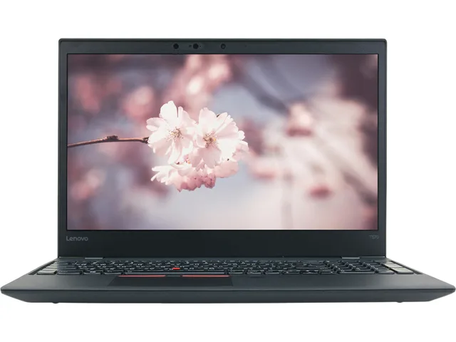Black ThinkPad T570 clamshell laptop, matte 15.6 inch non-touch display, Grade A cosmetic condition