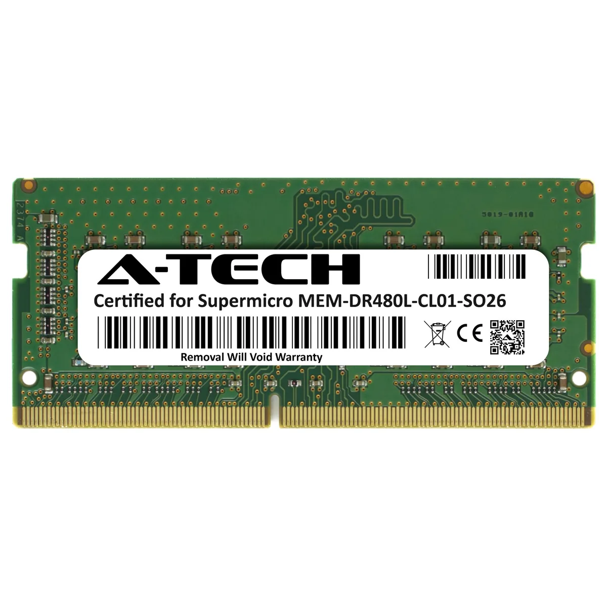 A-Tech A-Tech Supermicro Certified 8GB DDR4 2666MHz CL19 260-Pin SODIMM — תמונת המוצר