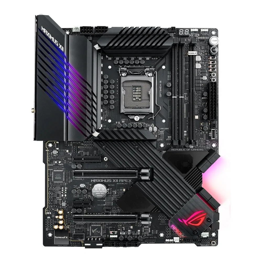 ASUS ASUS ROG MAXIMUS XII APEX Z490 LGA 1200 ATX Intel motherboard — photo du produit