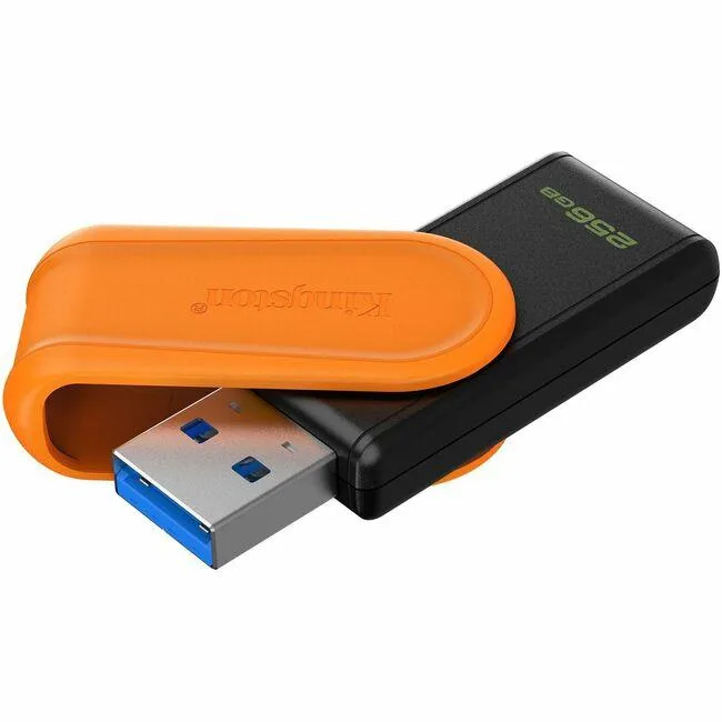 Kingston Technology Corp. Kingston DataTraveler Exodia S USB Flash Drive 256 GB USB 3.2 Gen 1 Black Orange — toote foto