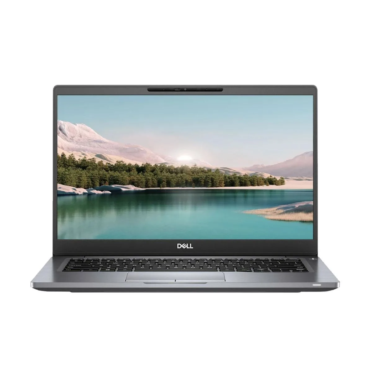 Silver 14 inch Dell Latitude 7300 laptop closed view