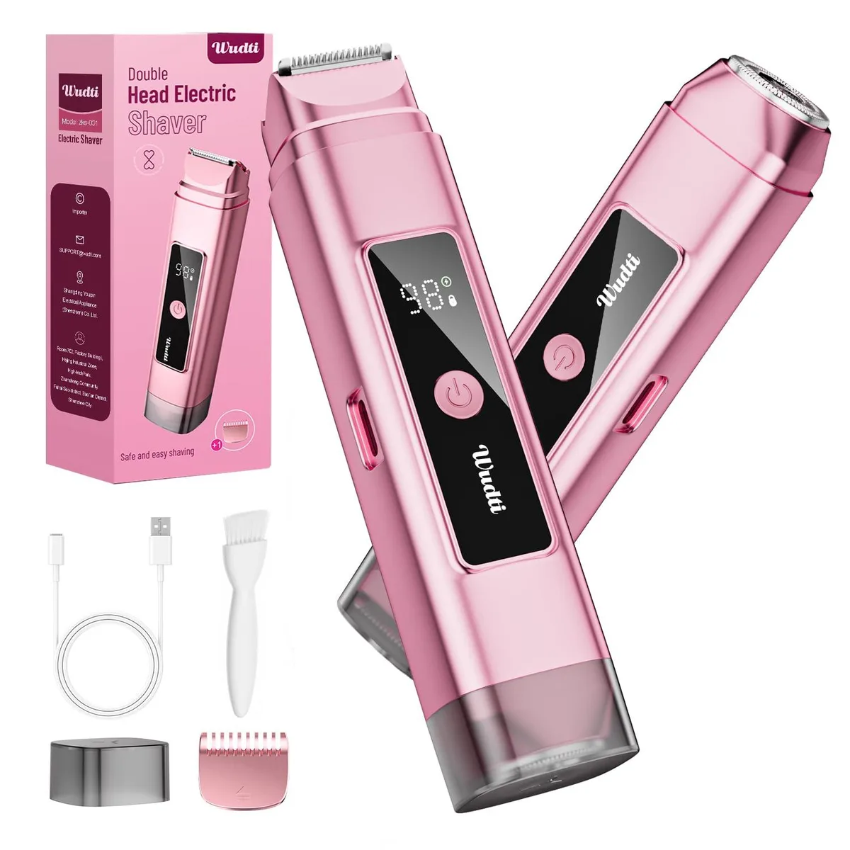 Dynooper H2-2 shavers for women 0.5mm blade IPX7 45dB — product photo