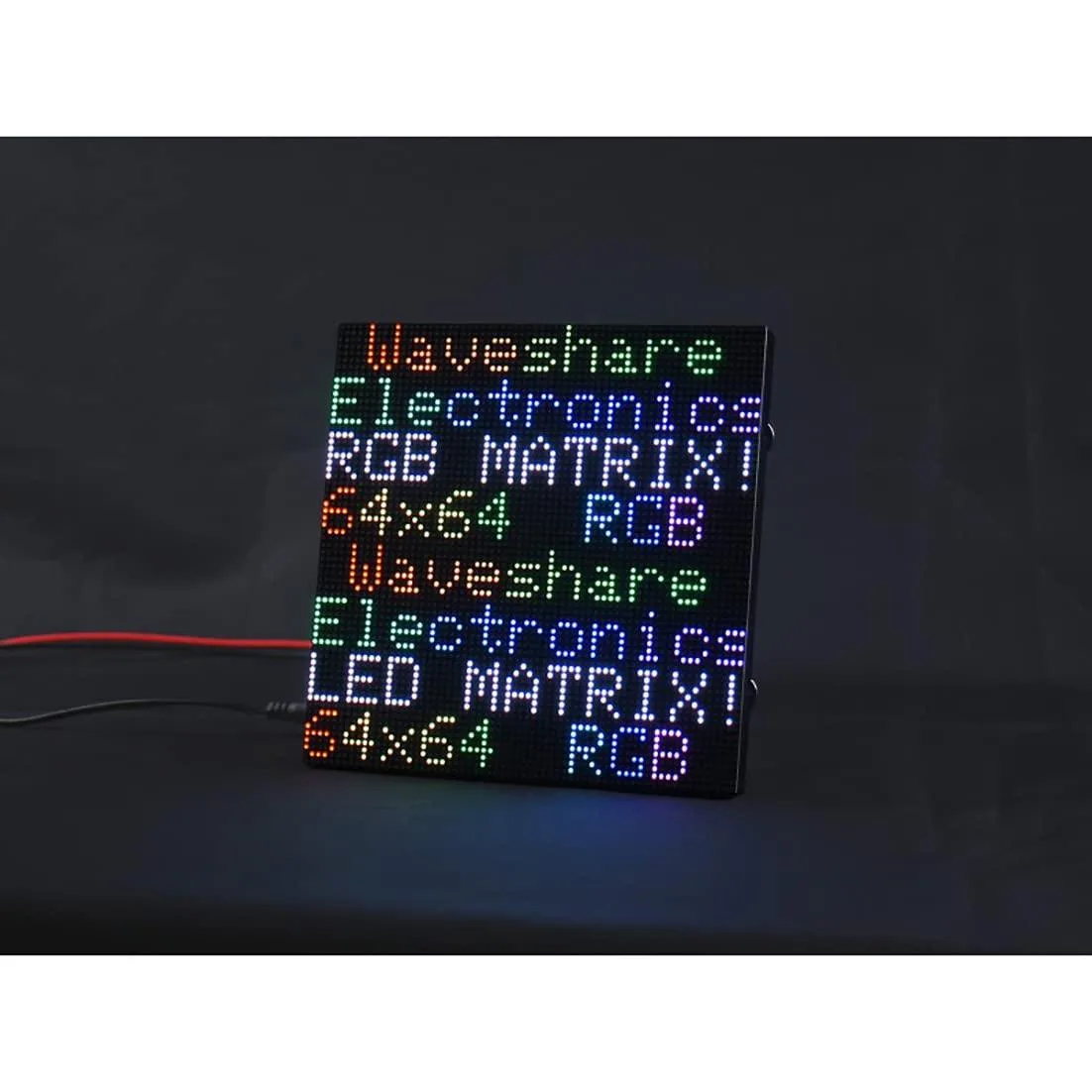 LORDWORLD LORDWORLD 64×64 RGB LED Matrix Panel 2mm Pitch 4096 LEDs HUB75 development board — Produktfoto