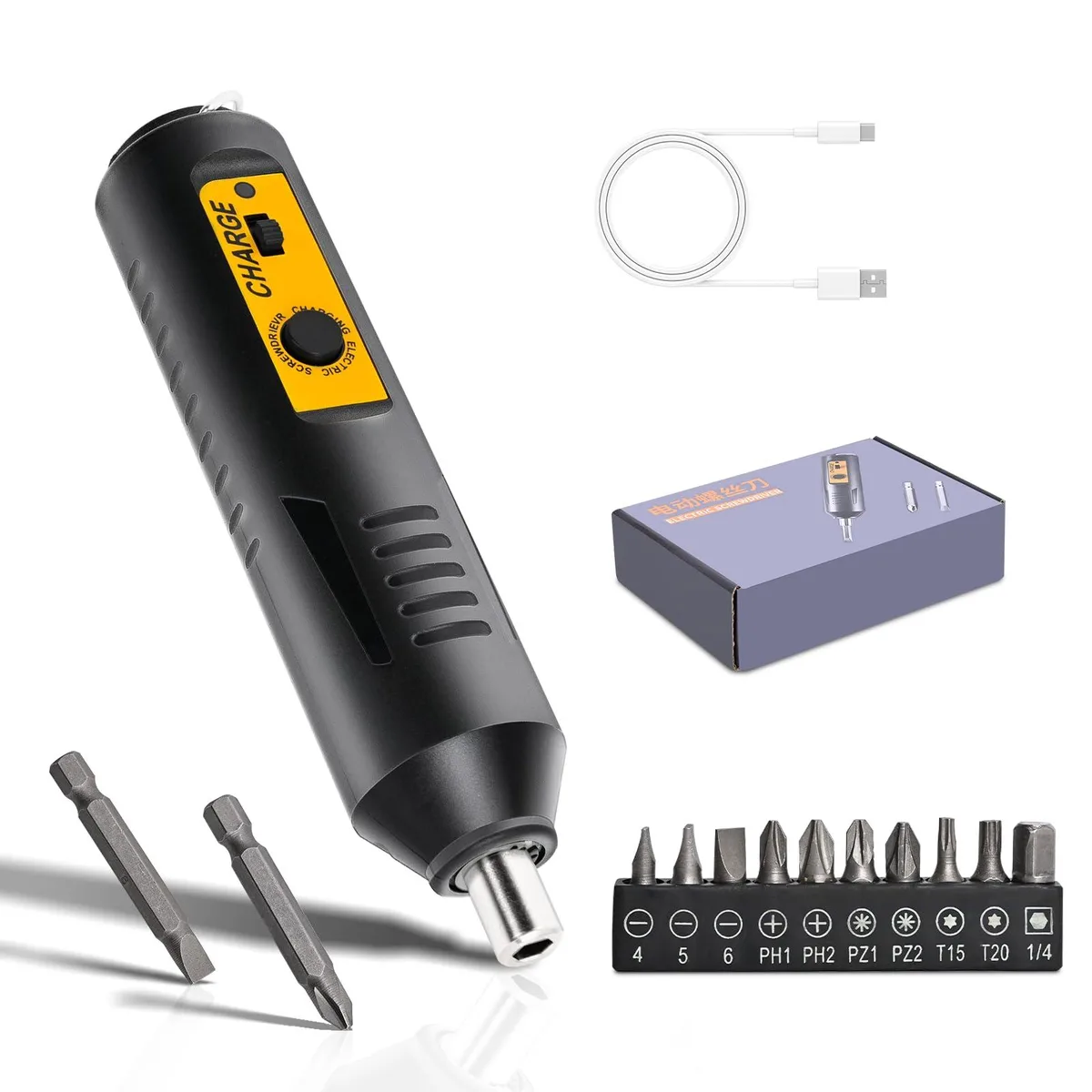  Julixin leilian Electric Screwdriver 12A001 3.7V 240rpm 1200mAh 12 bits — fotografia produsului