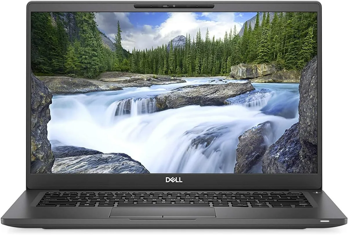 Silver Dell Latitude 7400 14 inch laptop, closed lid