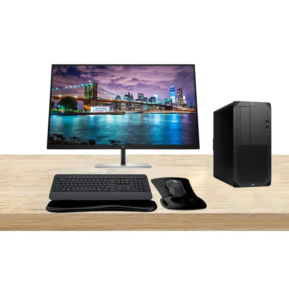 HP HP Z2 G9 Tower i7-14700 64GB 1TB RTX A2000 12GB Dual 32" 4K MK650 T2U Plus desktop PC — صورة المنتج