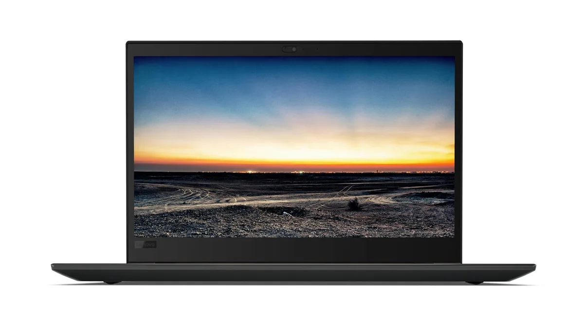 Black 15.6 inch ThinkPad T580 laptop closed matte finish