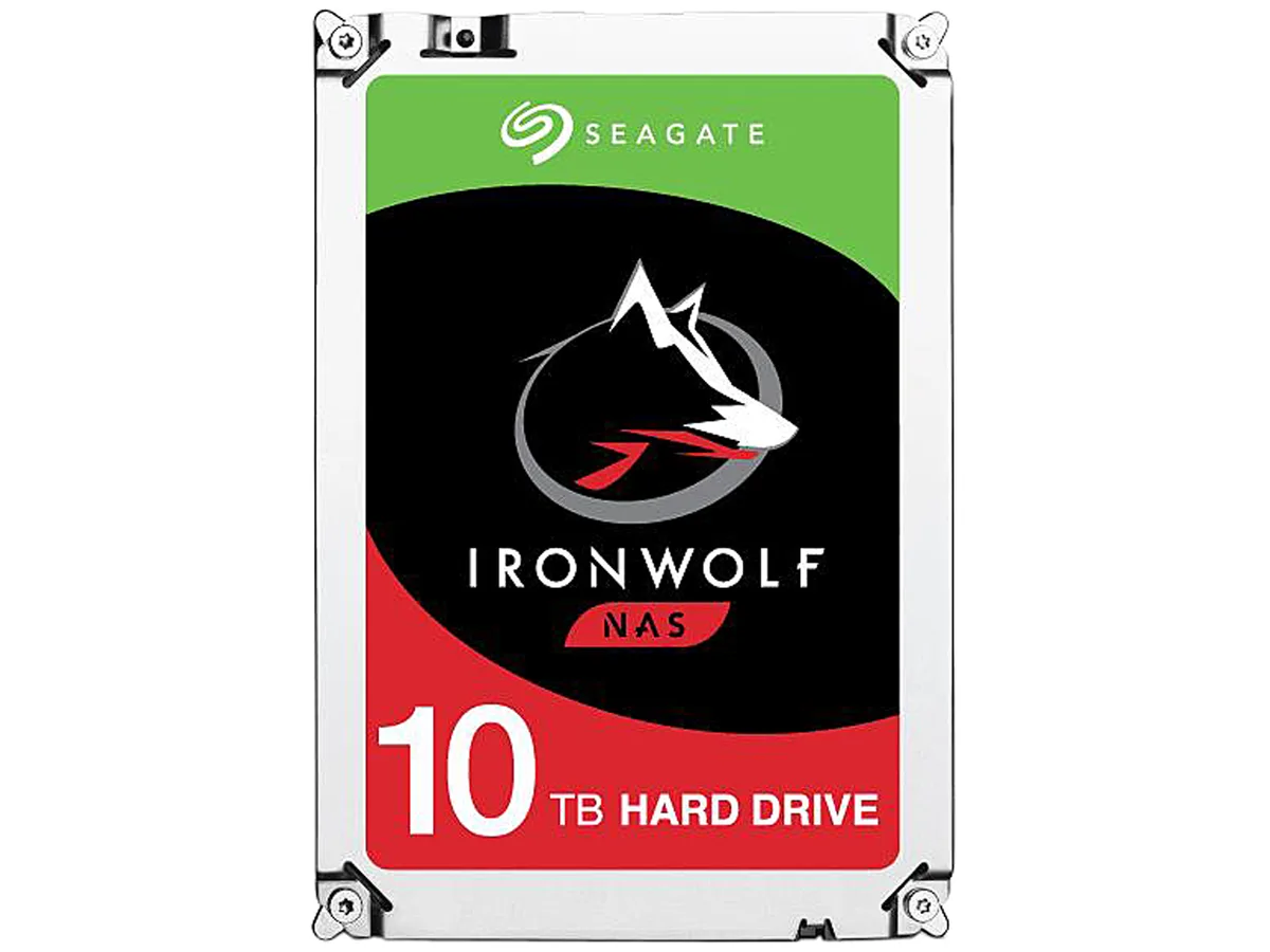 Seagate Seagate IronWolf ST10000VN0004 10TB 7200 RPM 256MB SATA 3.5" internal hard drive — 商品写真