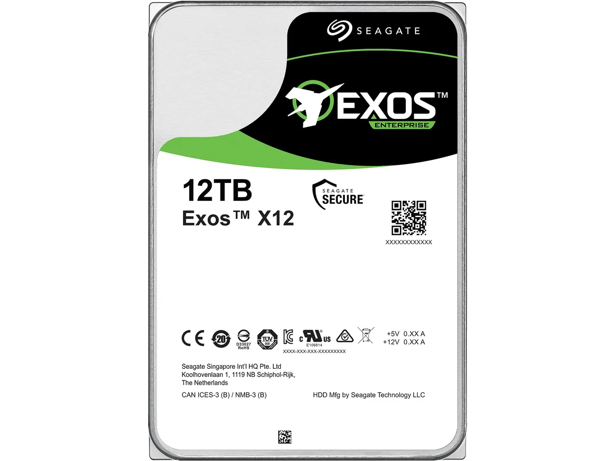 Seagate Seagate ST12000NM0007 Exos X12 12TB 7200 RPM SATA 6.0Gb/s 256MB 3.5" internal hard drive — foto produk