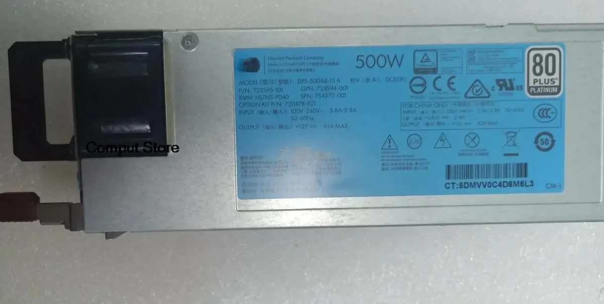 KHACHIMO KHACHIMO DL380 Gen9 500W power supply 723594-001 — product photo
