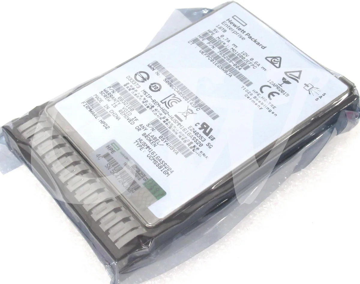 A 2.5 inch SAS solid state drive with a smart carrier caddy tray