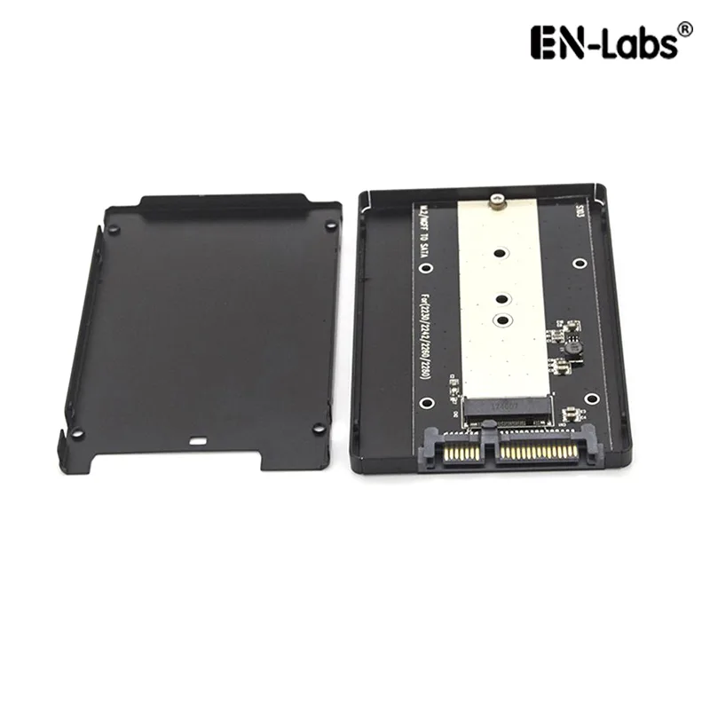 EN-Labs EN-Labs M.2 NGFF SATA to 2.5" SATA Adapter Enclosure 7mm B/B+M Key 2230 2242 2260 2280 — ภาพสินค้า