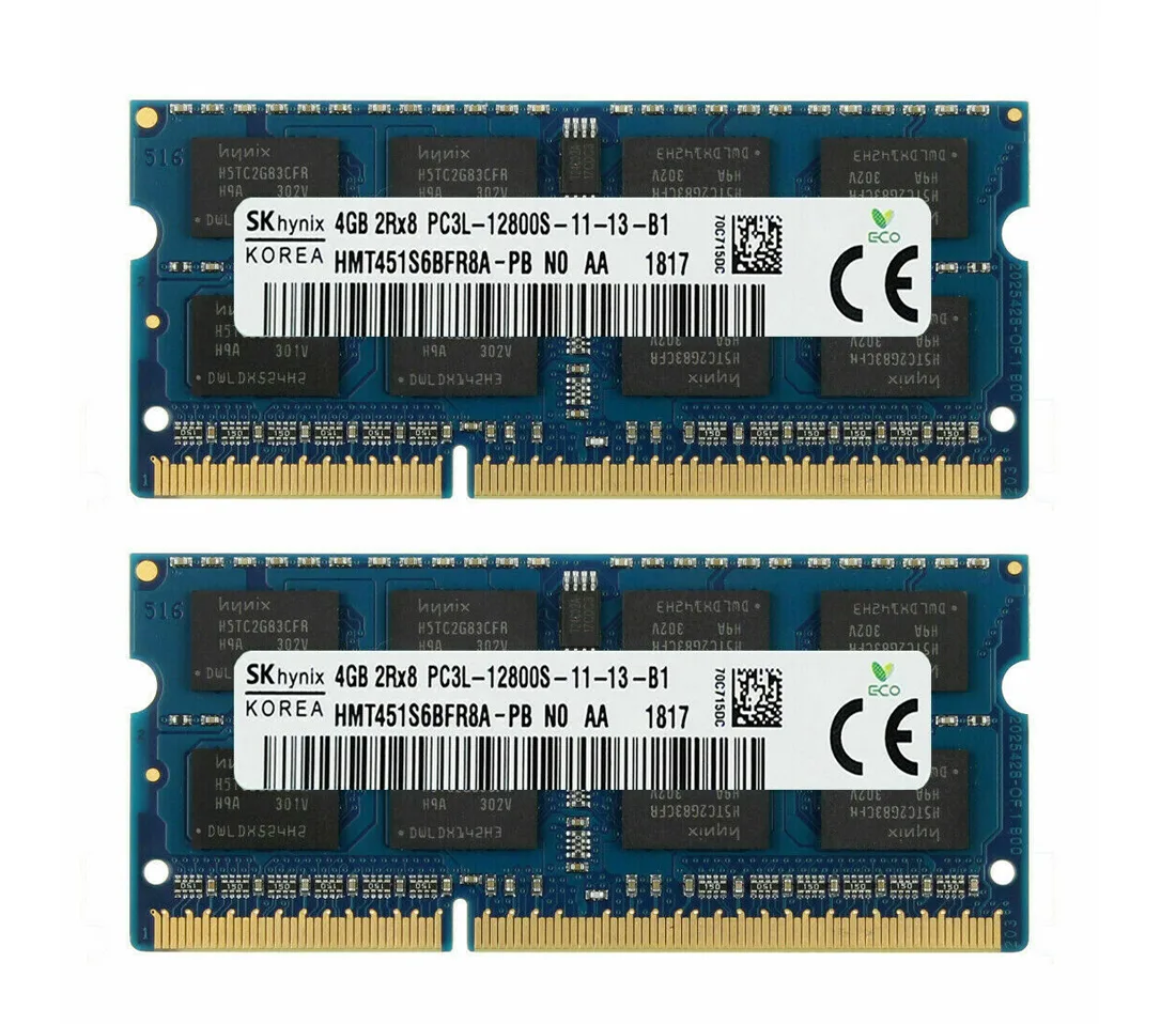 SK hynix SK hynix HMT451S6BFR8A-PB 8GB (2 x 4GB) DDR3 1600 laptop RAM — produkto nuotrauka