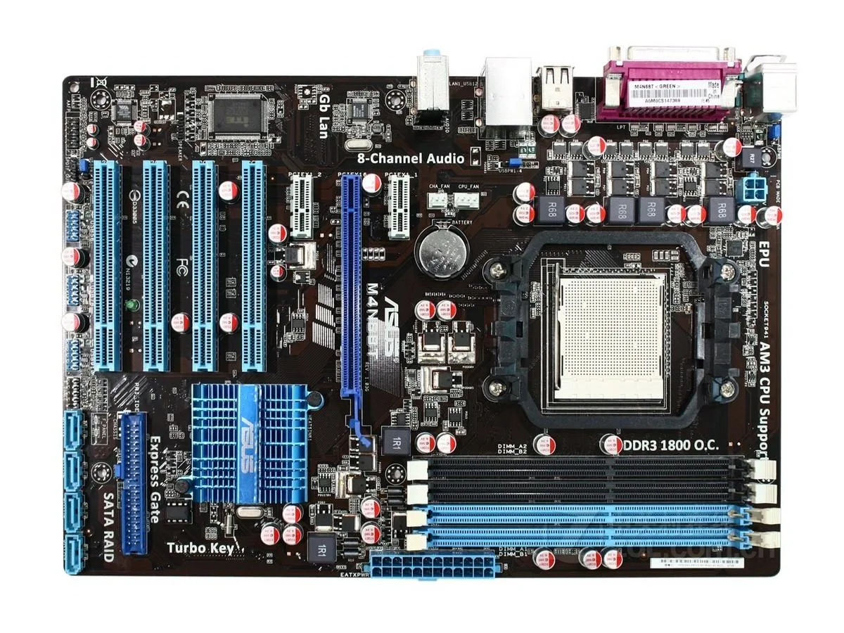 ASUS ASUS M4N68T AM3 DDR3 16GB ATX motherboard — product photo