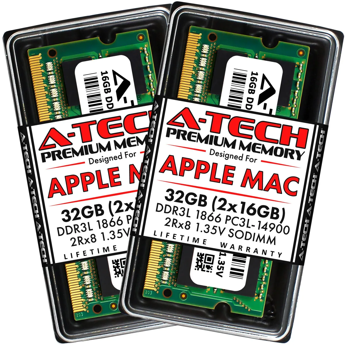 A-Tech A-Tech 32GB (2x16GB) DDR3L 1866 SODIMM 204-Pin Memory Upgrade for Apple iMac Late 2015 — produktbilde