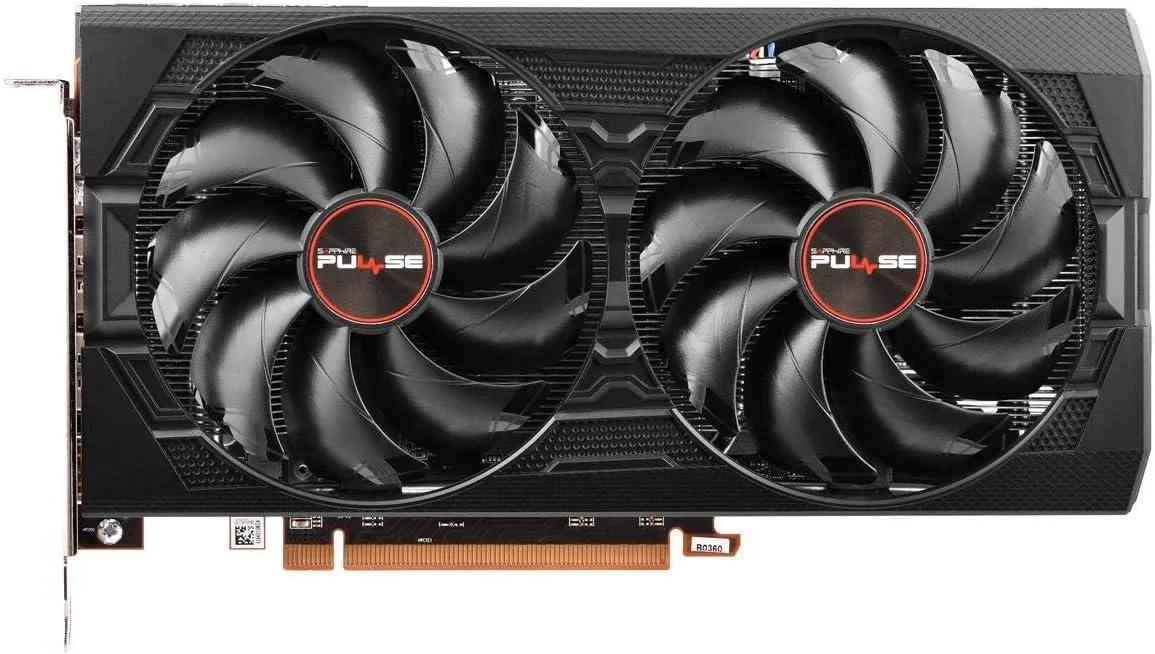 Sapphire Pulse Radeon RX 5500 XT graphics card with dual fans and black metal shroud