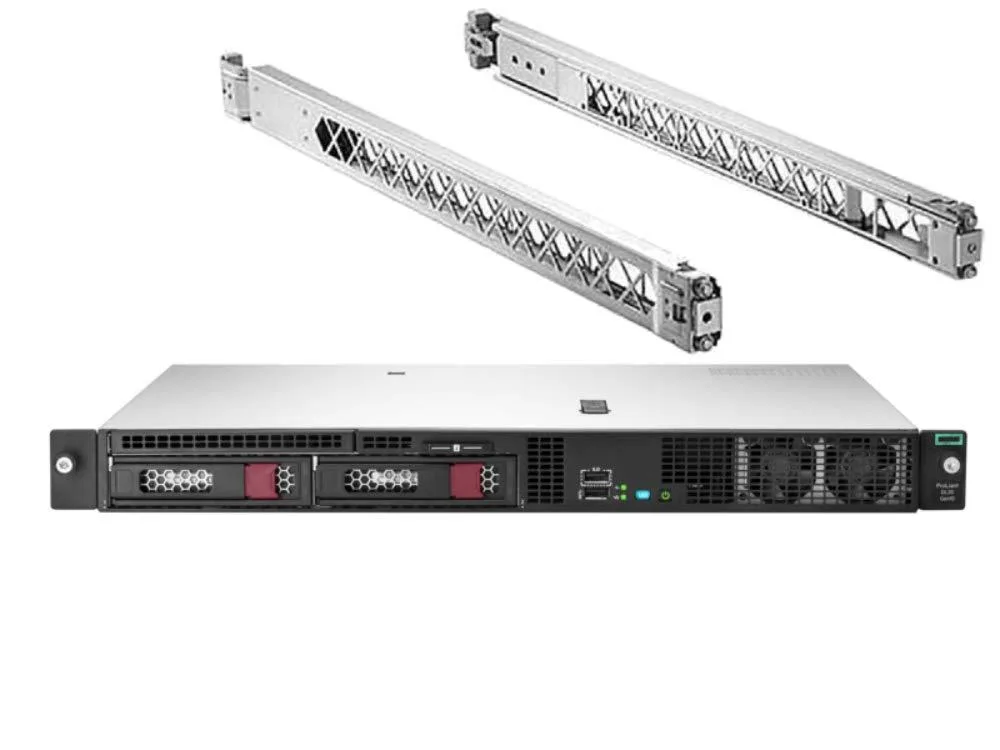 HP HP ProLiant DL20 Gen10 Rack Server Xeon E-2124 3.3GHz 32GB DDR4 8TB SATA RAID Rail Kit — product photo