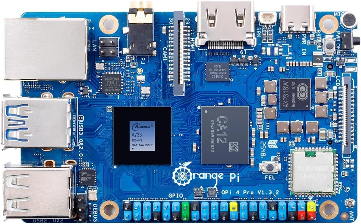 MCDODO MCDODO Orange Pi 4 Pro 4GB LPDDR5 8 Core 2.0GHz A733 WiFi 6 Bluetooth 5.4 — 商品照片