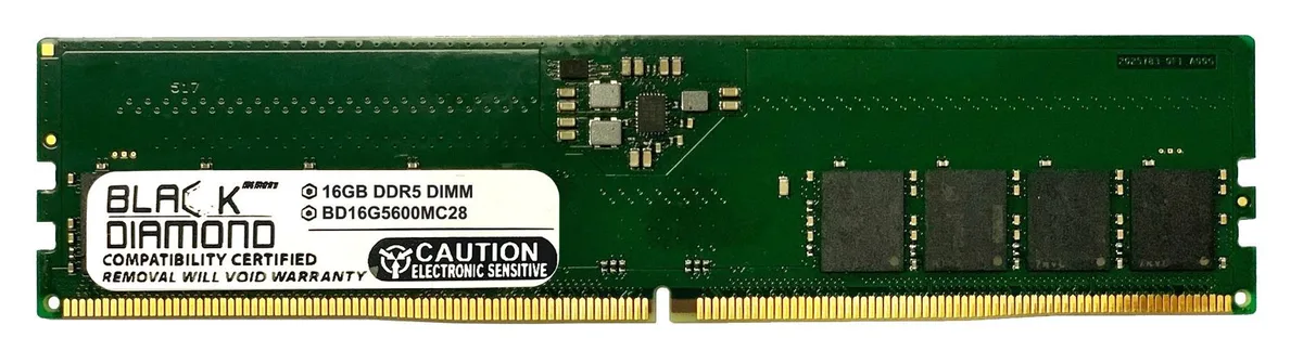 Black Diamond Memory Black Diamond Memory BD32G5600MC28 32GB DDR5 5600 288-pin memory upgrade — vörumynd