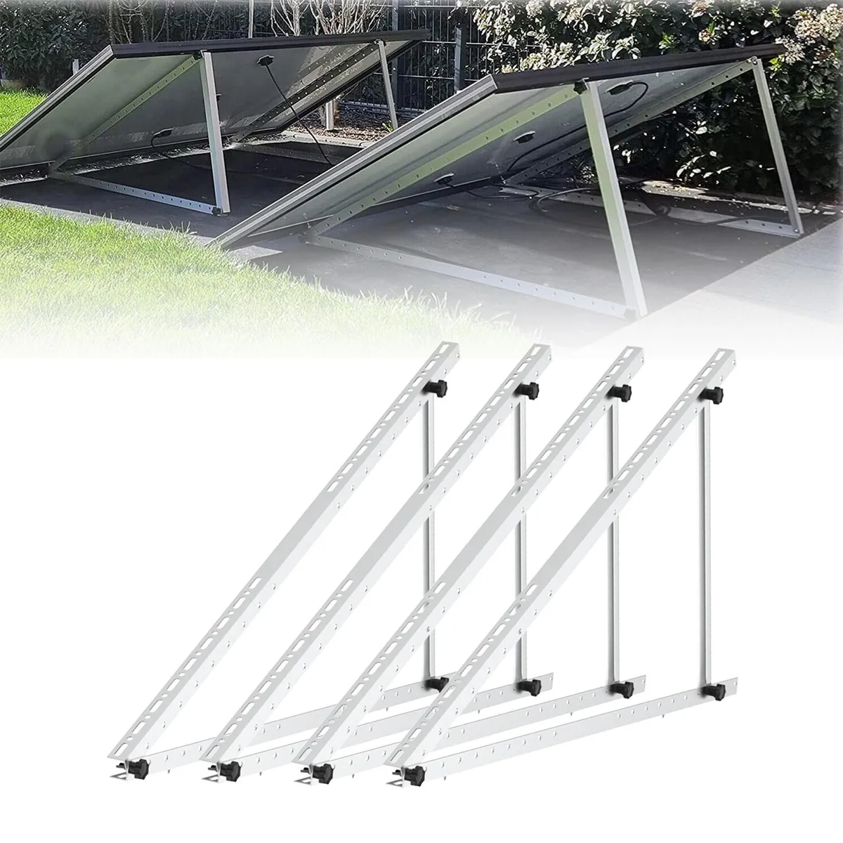 PFCTART PFCTART 114CM 1140mm Adjustable Solar Panel Mount Bracket Kit (2 Sets) — termékfotó