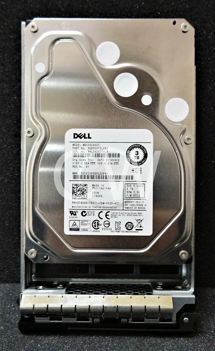 DELL DELL 14X4H 3TB 7200RPM 3.5" SAS 64MB internal hard drive — 제품 사진
