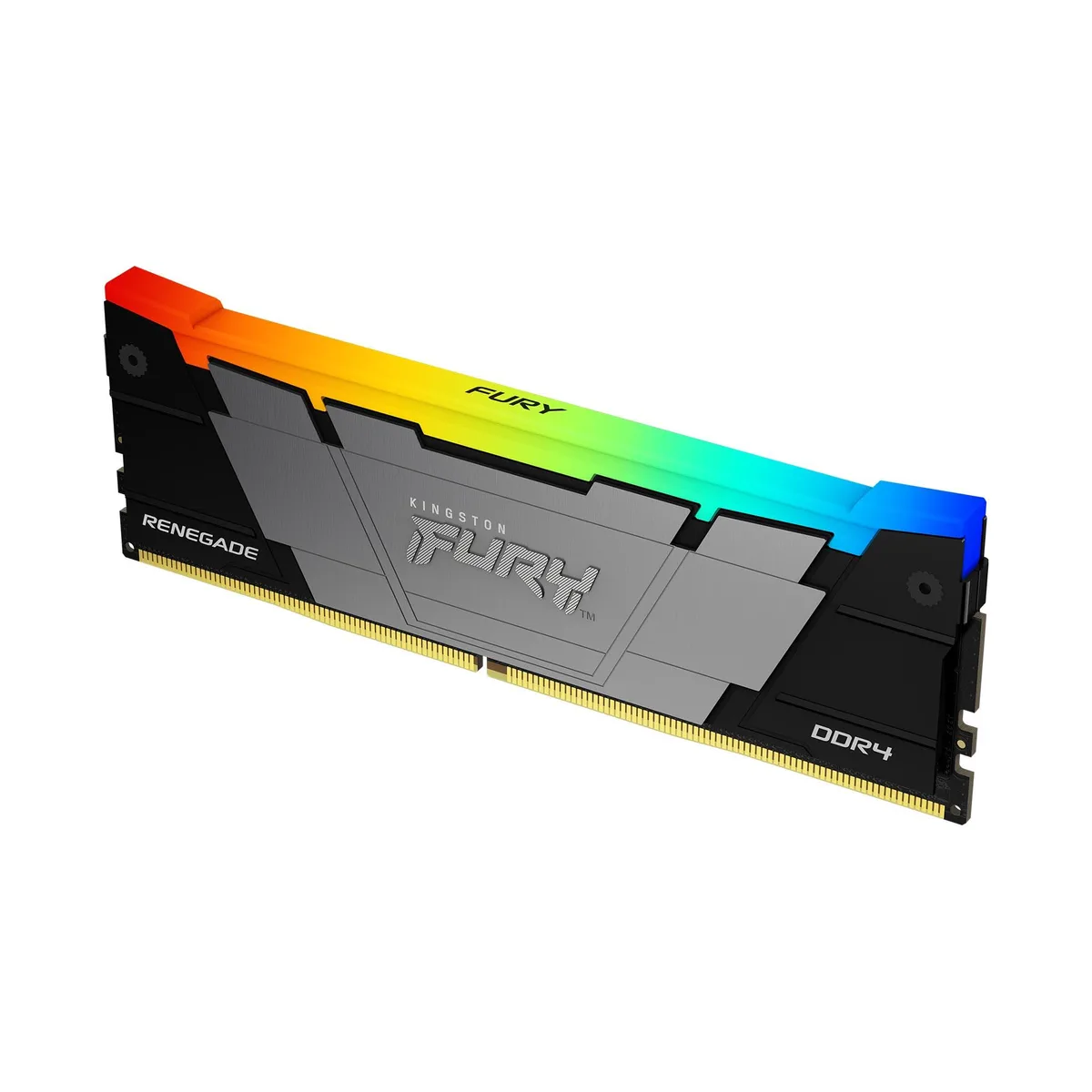 Single black DDR4 stick with tall RGB metal heatspreader