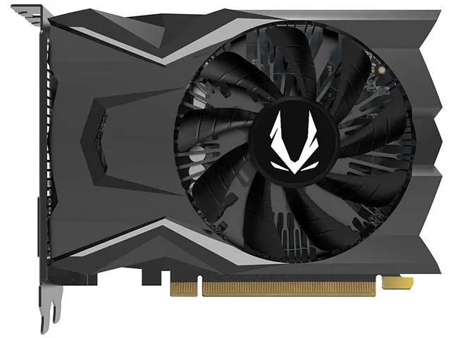 ZOTAC GeForce GTX 1650 OC 4GB compact dual-slot graphics card with single 90mm fan