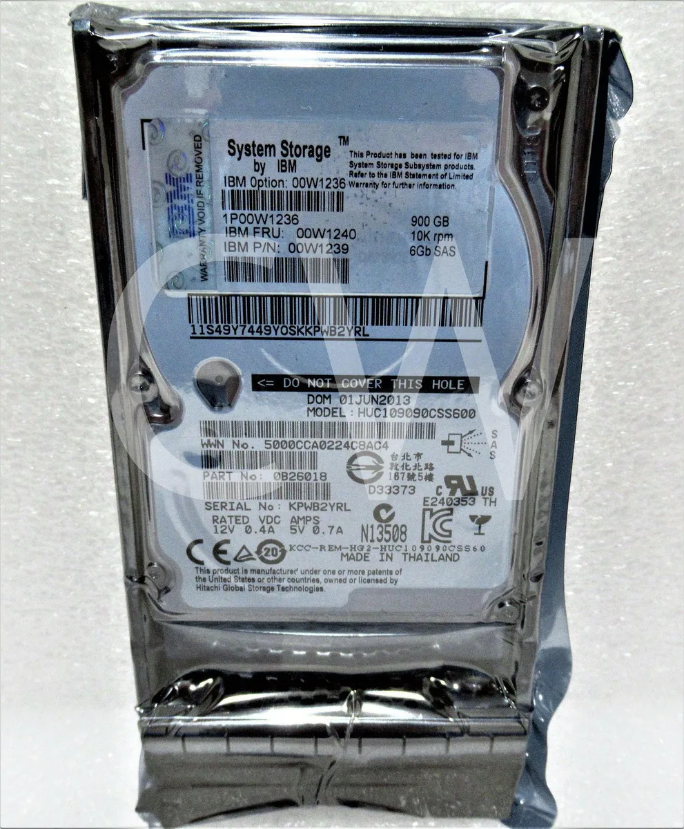 IBM IBM HUC109090CSS600 900GB 10000RPM 2.5" SAS 15MM internal hard drive — снимка на продукта
