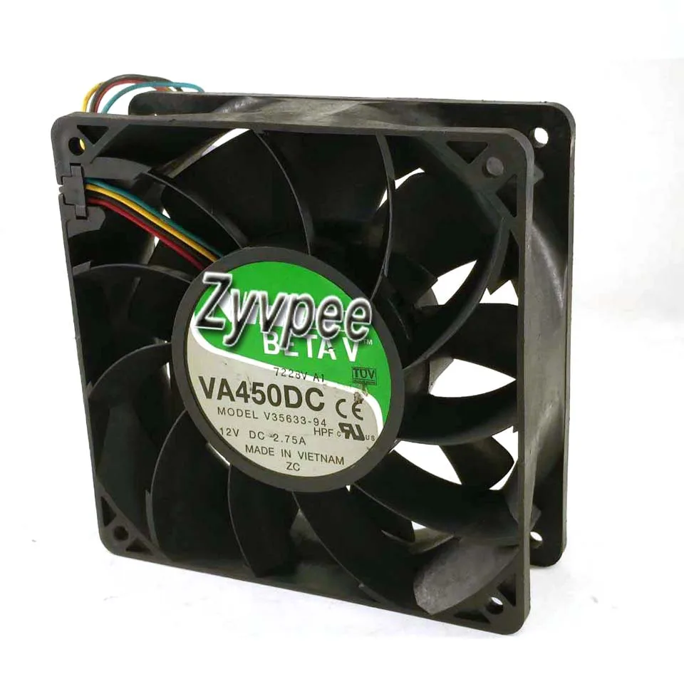 120mm square CPU cooler with two-tone finish