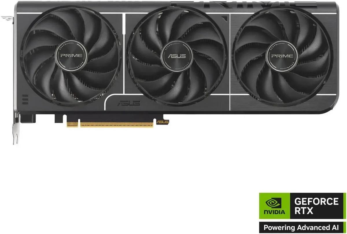 ASUS ASUS PRIME GeForce RTX 5060 Ti 8GB 128-Bit GDDR7 Gray graphics card — termékfotó