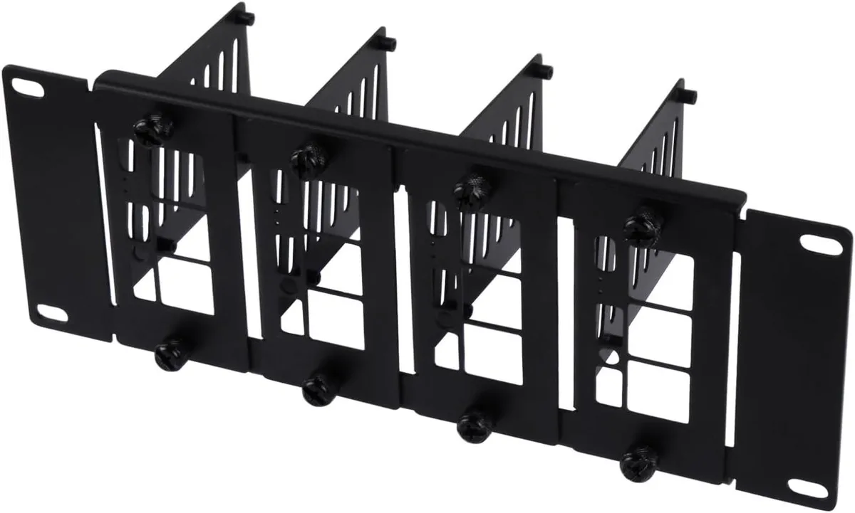 MCDODO MCDODO 10 inch 2U Rack Mount for Raspberry Pi 5/4B/3B+/3B with Removable Front Brackets — 商品照片