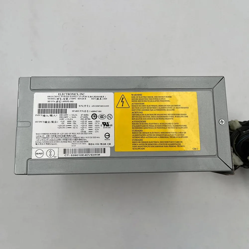 KHACHIMO KHACHIMO XW8400 XW9400 TDPS-825AB B 825W power supply — photo du produit