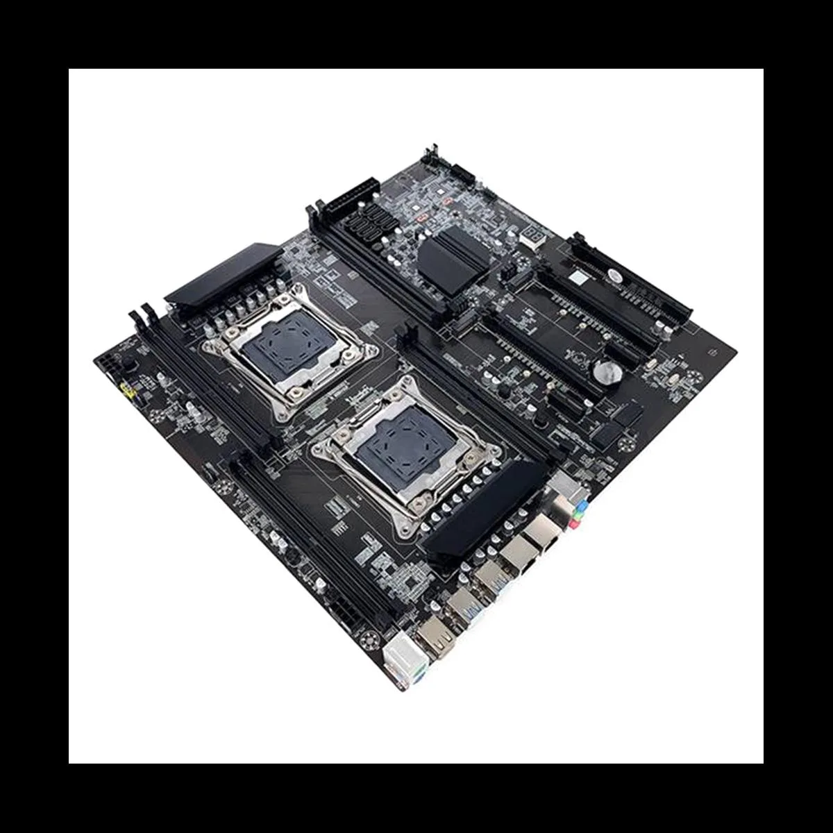 YINGHUA YINGHUA X99 Dual-Socket LGA2011-3 Server Motherboard + 2×DDR4 4GB 2666MHz RAM + Switch Cable — product photo