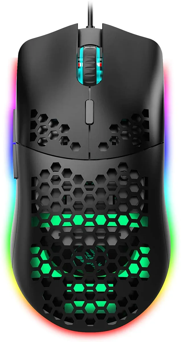 SMA SMA J900 RGB Wired Gaming Mouse 6400 DPI 96g Black — product photo